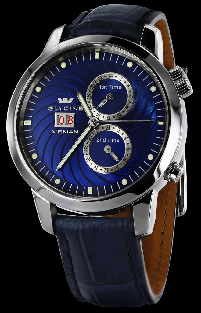 Glycine Airman Seven tre fusi orari