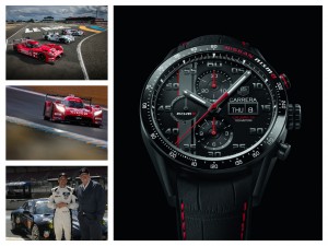 Le Nissan in gara, Patrick Dempsey e Jean Claude Biver, il Carrera Caliber 16 dedicato al team